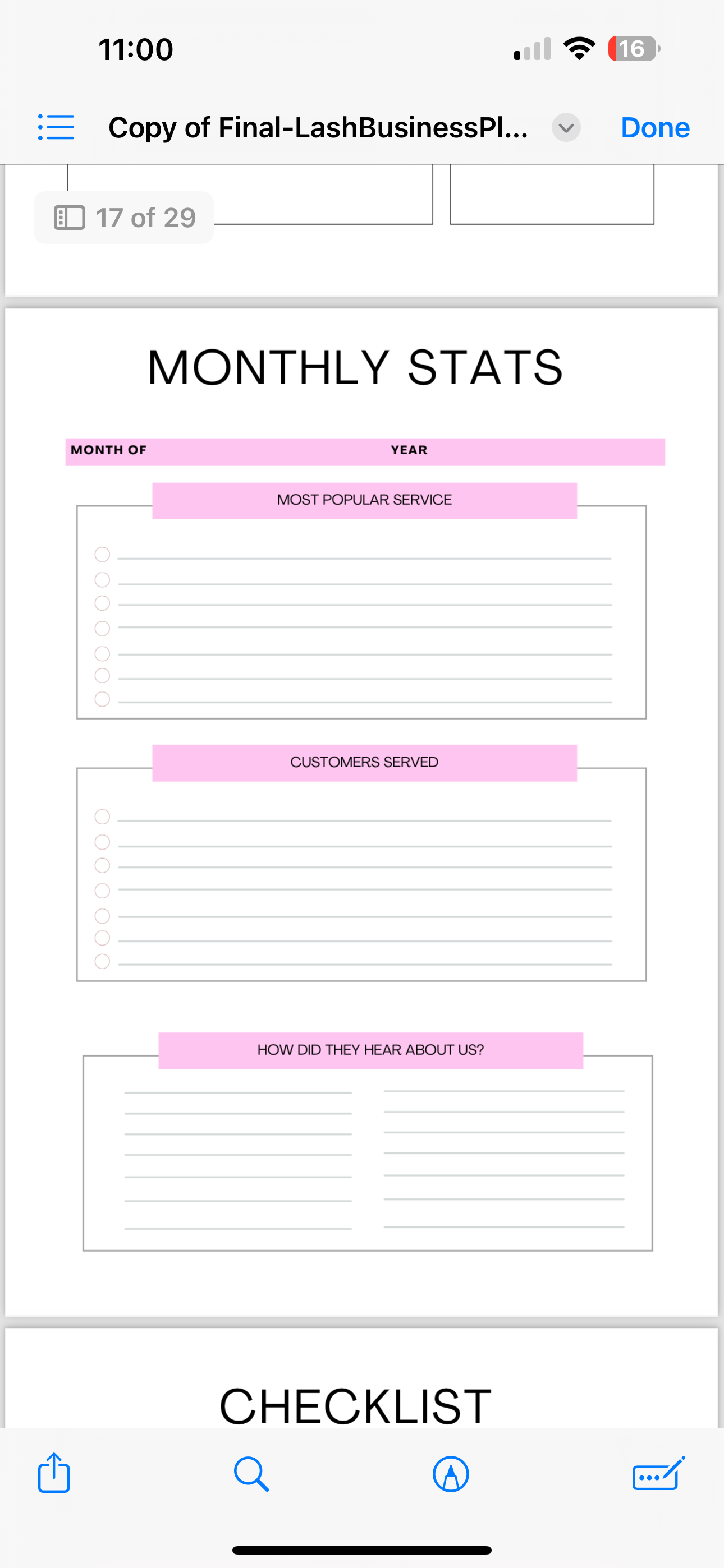 Beauty Business Planner- Ebook